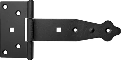 Produktbild von Kreuzgehänge T-Scharniere T-Bänder Kistenkreuzband 132 mm Halbschwere Schwarz