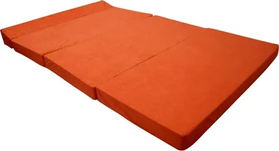 Obrázek produktu pro Natalia Spzoo - Skládací matrace 200 x 120 x 10 cm pro klidný spánek - Skládací matrace s podhlavníkem a snímatelným potahem - ORANŽOVÝ