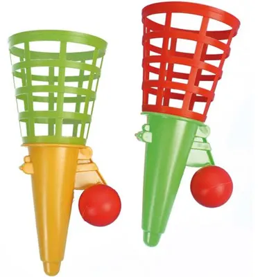 Produktbild von Fangballspiel 18,5cm + Ball 2 Farben