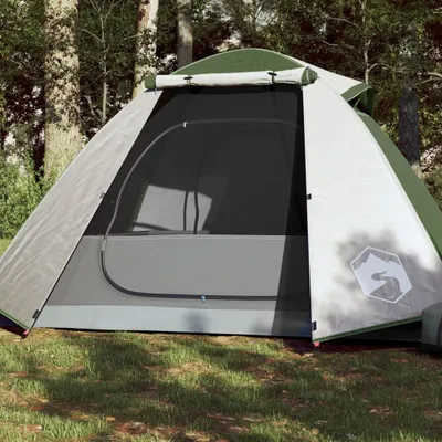 Produktbild von Design Campingzelt 2 Personen Grün 224x248x118 cm 185T Taft, Campingzelte 2024 Neu