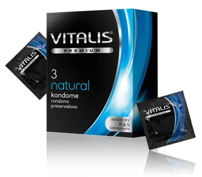 VITALIS Vitalis Premium Natural – 3 prezerwatywy do bezpiecznyc – zdjęcie 1