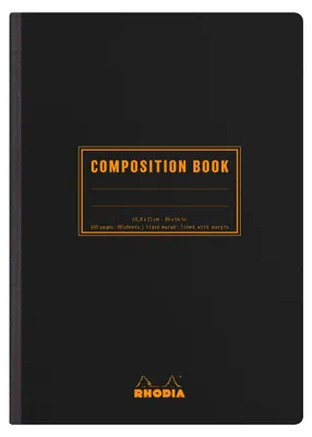 Produktbild von Rhodia Book A5 liniert+R schwarz