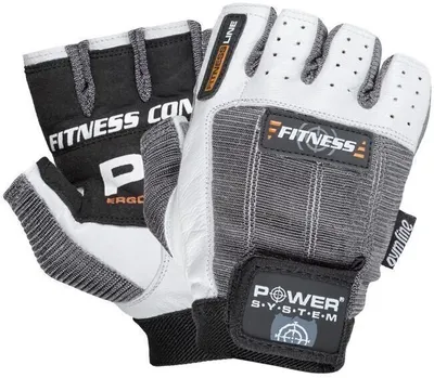 Obrázek produktu pro Power System Fitness White/Grey L Fitness rukavice