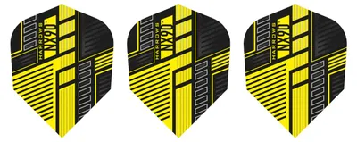 Produktbild von Harrows - Dart Flights "NX90", Federn 3er-Pack PP4721 (Einheitsgröße) (Gelb)