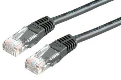 Imagen del producto de Cable de conexión Cat.6 () UTP, negro, de 1,5 metros