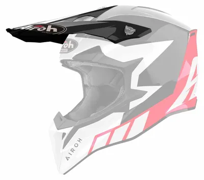 Immagine prodotto di Frontino Casco Airoh WRAAAP Reloaded Nero Rosso Lucido