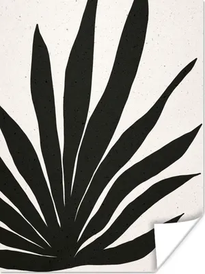 Produktbild von MuchoWow® Poster Blatt - Pflanze - Minimalismus 120x160 cm - Wandbilder