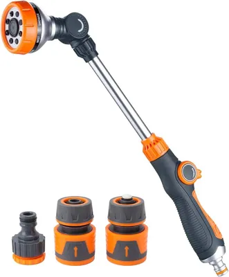 Obrázek produktu pro Zahradní postřikovač s 8 nastavitelnými režimy, délka 47 cm, vhodný pro zahradu i auto