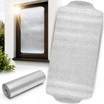 Obrázek produktu pro Protisluneční hliníková fólie na okno 50x170 cm, UV ochrana