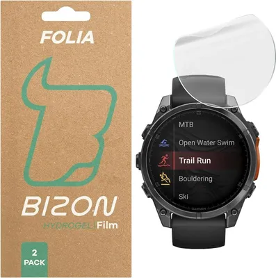 Produktbild von Bizon Glas Uhr Hydrogel Garmin Tactix 8 AMOLED 47mm [2 PACK]