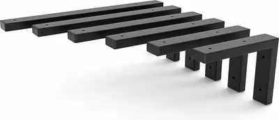 Produktbild von HEVVA - Waschtischhalterung MAIN - 20 cm Tiefe, 15 cm Höhe, Schwarz, 1 Stück