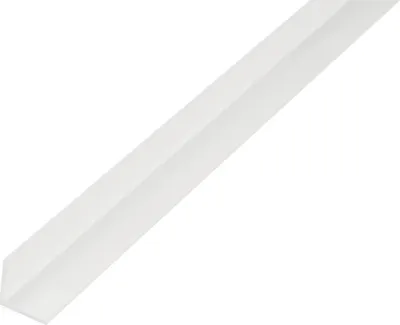 Immagine prodotto di Alberts 498719 Profilo angolare, plastica, bianco, 1000 x 15 x 15 mm, set da 25