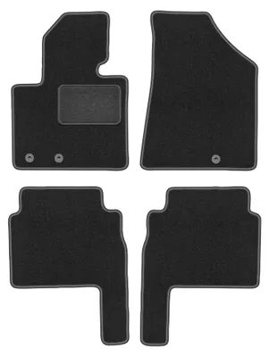 Imagen del producto de Alfombrillas de moqueta para Kia Sorento II 2009-2015 (SUV) – juego de 4 piezas, gris grafito, a medida – Wielganizator LUX