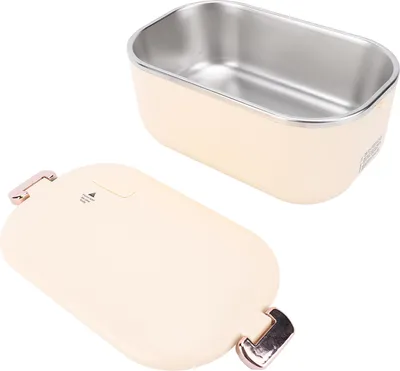 Zdjęcie produktu dla Elektryczny pojemnik na lunch ze stali nierdzewnej o pojemności 1 l, szczelny, przenośny podgrzewacz do biura - wtyczka UE 220 V