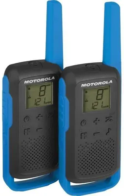 Immagine prodotto di Walkie Talkie MOTOROLA T62, PMR446, senza licenza, accoppiamento semplificato, portata 8 km, blu, confezione da 2