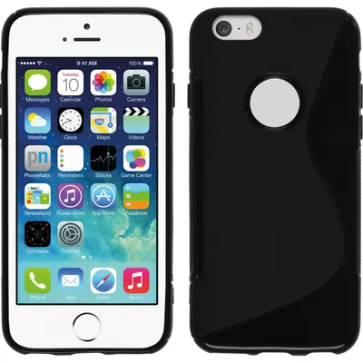 Produktbild von PhoneNatic Case kompatibel mit Apple iPhone 6s / 6 - schwarz Silikon Hülle S-Style + 2 Schutzfolien