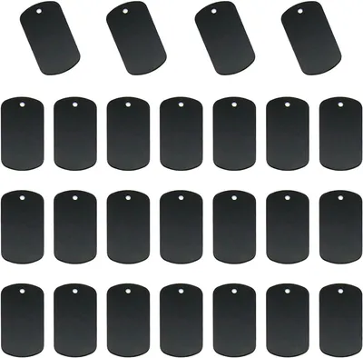 Productafbeelding van Hondenpenning Aluminium - 25 Stuks Personaliseerbare ID-hangers
