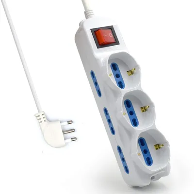 Obrázok produktu pre Ewent EW3928, 1,5 m, Vnútorný, Typ L, Biela, 9 AC zásuvky/AC zásuviek, 250 V