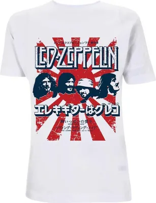 Obrázek produktu pro Led Zeppelin - "Japanese Burst" Tričko pro muže/dámy Uni RO3251 (XL) (Bílá)