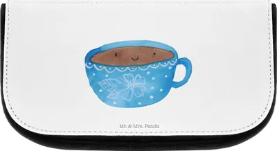 Produktbild von Mr. & Mrs. Panda kosmetiktäschchen Kaffee Tasse - Weiß - Geschenk, Genuss, Glücklich, Geschmack, Schminktasche, kosmetiktasche klein, Lustige Sprüche, Kulturbeutel, Liebe