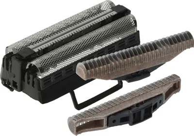 Produktbild von vhbw 2x Klingenblock, 1x Doppelscherfolie mit Rahmen kompatibel mit Remington RS7866, RS7868, RS7876 Rasierer - Kombipack Schwarz Silber