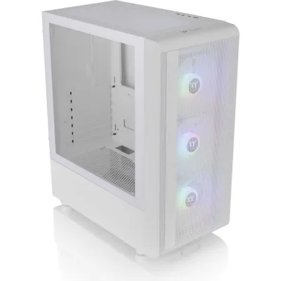 Produktbild von Thermaltake S200 TG ARGB, Midi Tower, PC, Weiß, ATX, micro ATX, Mini-ITX, SPCC, 16,6 cm