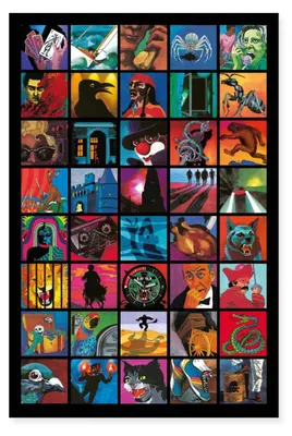 Produktbild von Spreadshirt Die Drei Fragezeichen Covermotive Wandbild Poster 60x90 cm, One size, Weiß