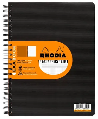 Immagine prodotto di RHODIA 133142C Spiralblock für EXABOOK A4+ kariert schwarz