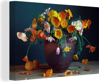 Zdjęcie produktu dla OneMillionCanvasses® - Obrazy na płótnie - 140x90 cm, Wazon - Kolory - Martwa natura, grafika ścienna, dekoracja ścienna