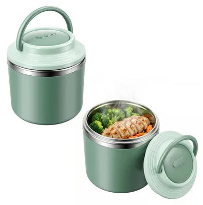 Productafbeelding van Isolatiebox voor eten - Lekdichte thermoskan voor warme gerechten - 630 ml