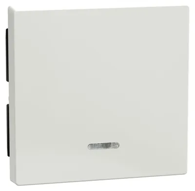 Productafbeelding van Merten afdichtingsplaat met controlevenster, model 436019, kleur: polarwit, glanzend, systeem M