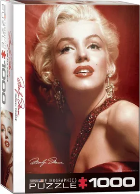 Produktbild von 1000 Teile Puzzle Marilyn Monroe in Rot