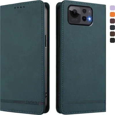 Image de Etui pour Asus Zenfone 12 Ultra, étui rétro en cuirPolyuréthaneavec support et fentes pour cartes de crédit Vert