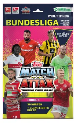 Zdjęcie produktu dla Topps Match Attax 2022/23 – 1 opakowanie zbiorcze