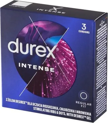 Immagine prodotto di Durex prezerwatywy Intense dla zwiększonych doznań 3 szt.
