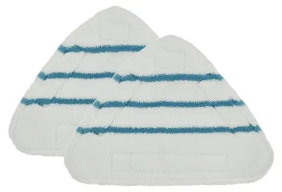 Produktbild von 2 Stück Dampfreiniger-Ersatzpads, dreieckig, waschbar, Reinigungstuch, Boden, Mikrofaser-Moppkopf-Pad, Dampfreiniger-Armaturen, Zubehör