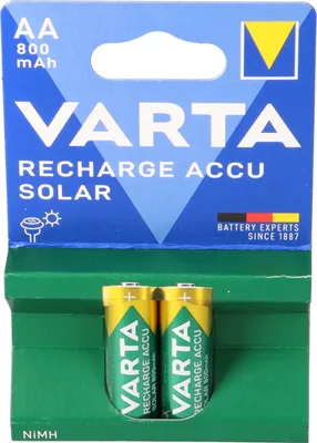 Obrázek produktu pro Varta 56736, Dobíjecí baterie, AA, Nikl-metal hydridová (NiMH), 1,2 V, 2 kusů, 800 mAh