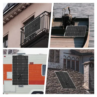Produktbild von Flexibles Solarpanel – 1000 W, 12 Volt – Monokristallin, leicht – Für Wohnwagen und Boot