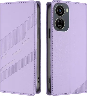 Obrázek produktu pro Pouzdro pro ZTE Blade V50 Design 5G,Polyuretankožené peněženkové pouzdro s přihrádkou na karty a funkcí stojánku Violett