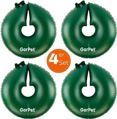 Produktbild von 4x Bewässerungsring Donut Baumbewässerungssack Wassersack für Bäume Gießring Baum Bewässerungssack Bewässerungsringe für Bäume Baumsack