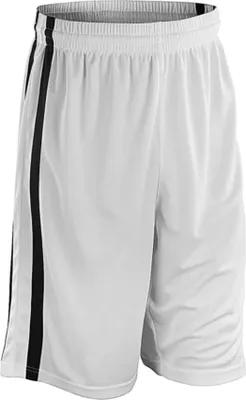 Image de Spiro - Short de basket-ball pour homme FK2055 (4XL) (blanc/noir)