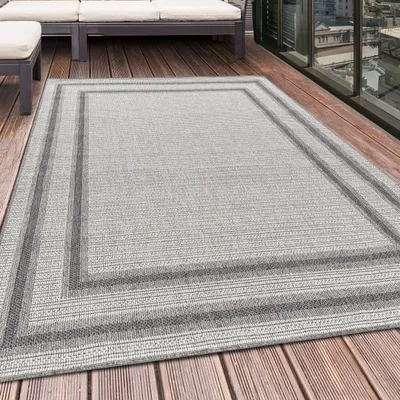 Image de Homebyhome Tapis d’Extérieur et Intérieur Imperméable Design Moderne Cuisine Balcon Terrasse Tissage Plat, Taille: 160x230 cm
