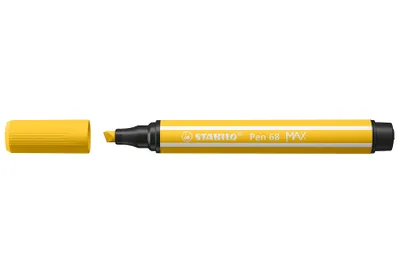 Obrázok produktu pre STABILO Pen 68 MAX, 1 farba/farieb, Žltá, 5 mm, 1 mm, Žltá, Kolo