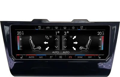 Produktbild von Für VW GOLF VI 1K 6.9" Touchscreen Digital Klimabedienteil AC Kontrollpanel