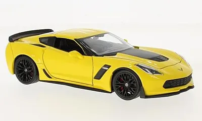 Produktbild von Welly WEL24085YELLOW - 1/24 / Chevrolet Corvette Z06, gelb, 2017 - Neu