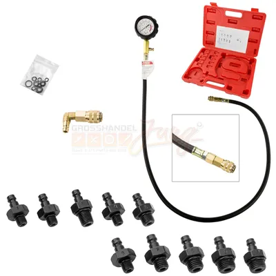 Immagine prodotto di Tester pressione olio motore Pro, set da 13 pezzi
