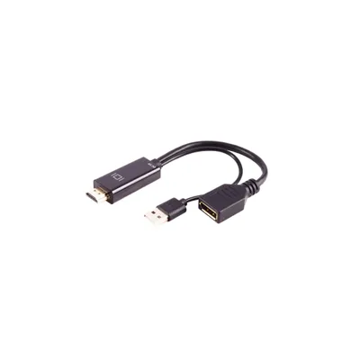 Produktbild von Adapter-HDMI-A Stecker auf DisplayPort Buchse, 4K60Hz, 20cm