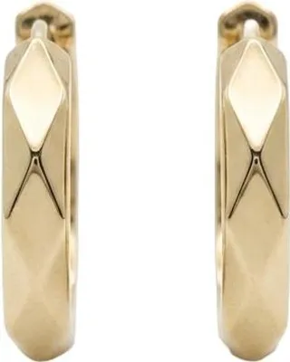 Produktbild von 375 Echtgold Creolen Damen facettiert modern elegant