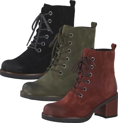 Produktbild von MARCO TOZZI Damen Schnürstiefeletten Stiefel Leder 2-25202-25, Größe:38 EU, Farbe:Rot