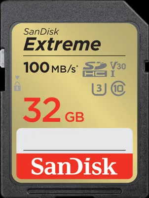 Produktbild von SanDisk SDSDXVT-032G-GNCI2, 32 GB, SDHC, Klasse 10, 100 MB/s, 60 MB/s, Class 3 (U3)